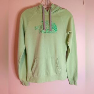 The North Face Womens Pullover Hoodie Half Dome Light Green Sz Small